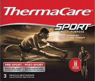 Thermacare Sport 8H Cerotti Autoriscaldanti Per Dolori Muscolari 3 Pezzi